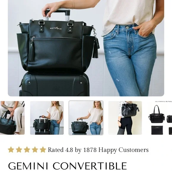 Travel Tote 
GEMINI CONVERTIBLE BACKPACK BLACK - Picture 11 of 12